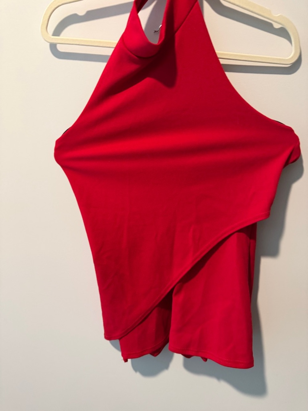 ALO Yoga Bright Red Halter Romper